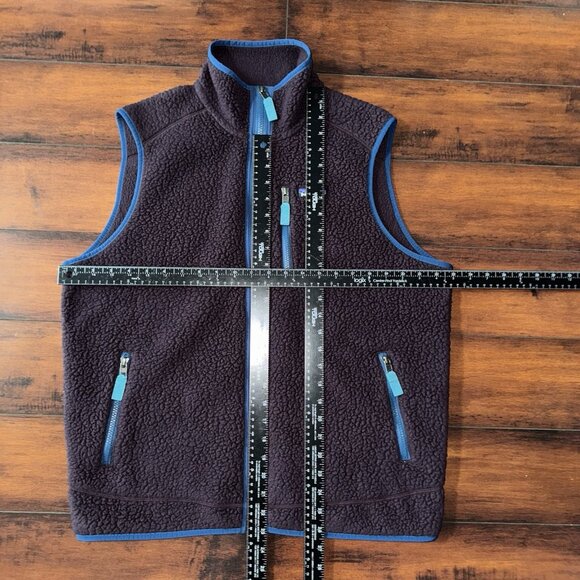 Patagonia Classic Retro-X Fleece Vest Deep Pile Sherpa Purple Men’s Size Large - Picture 2 of 5